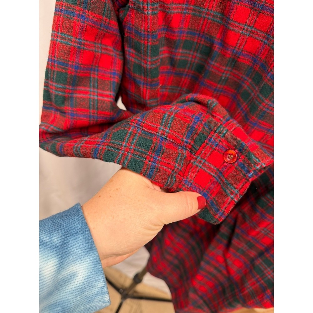 Vintage Pendleton Tartan Plaid 100% Pure Wool Made‎ in USA Flannel Sz M - Picture 9 of 9